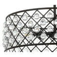 thumbnail image 6 of JONATHAN Y Gabrielle 23" Crystal/Metal LED Pendant, Oil-Rubbed Bronze, 6 of 7
