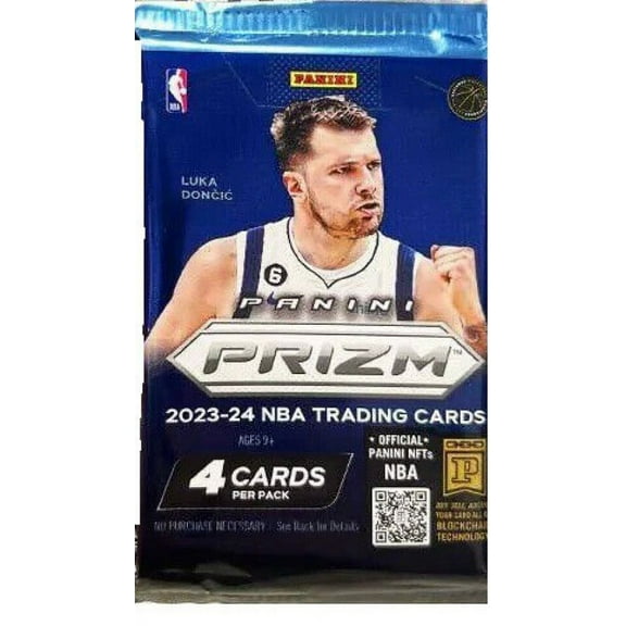 NBA Panini 2023-24 Prizm Basketball Trading Card BLASTER Pack (4 Cards, Ice Prizms)