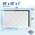 thumbnail image 2 of Clorox 20x25x1 Air Filter MERV 13 Virus & Bacteria Defense HVAC Furnace Filters, MPR 1900-2200 & FPR 9-10, 4 Count, 2 of 7
