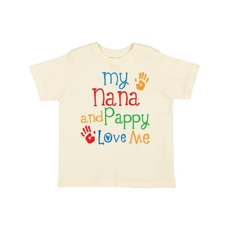 

Inktastic Nana and Pappy Love Me Gift Toddler Boy or Toddler Girl T-Shirt