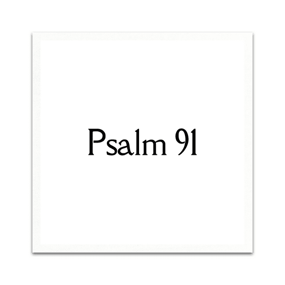 Psalm 91 Comforting Words Precut Quilt Squares, White, Fabric Charm Pack, Size: 3.5"