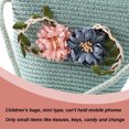 thumbnail image 3 of little fresh style sunflower girls decorative bag Straw-woven Bag, 3 of 5