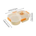 thumbnail image 3 of Caja Bento para estudiantes con borde, caja sellada para frutas y ensaladas, ideal para microondas, palillos y salsas., 3 of 5