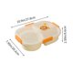 thumbnail image 3 of Border Student Bento Box Children Sealed Fruit Box Salad Box Work Microwave Lunch Box Chopsticks Dip Container Cute Kids Bento Lunch Box, 3 of 5