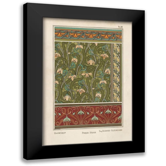 Vision Studio 11x14 Black Modern Framed Museum Art Print Titled - Nouveau Decorative VI