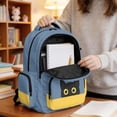 thumbnail image 6 of Whosucclay Black Cat Face 17 Inches Bookbag for Boys Girls, Adjustable Straps Multi-Pockets Student Bookbag for High School Middle School Elementary School, 6 of 8