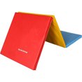 thumbnail image 1 of BalanceFrom 6ft x 2ft x 2in 3-Panel All-Purpose Folding Gymnastics Mat, Multicolored, 1 of 9