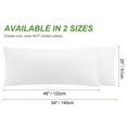 thumbnail image 6 of PiccoCasa Body Pillowcase 1Pc, Viscose from Bamboo with Zipper White 20"x54", 6 of 7
