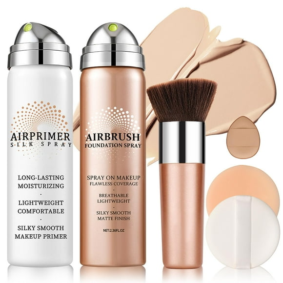 Base de maquillaje en aerosol con aerógrafo QIUFSSE Magic Minerals 03 Nude