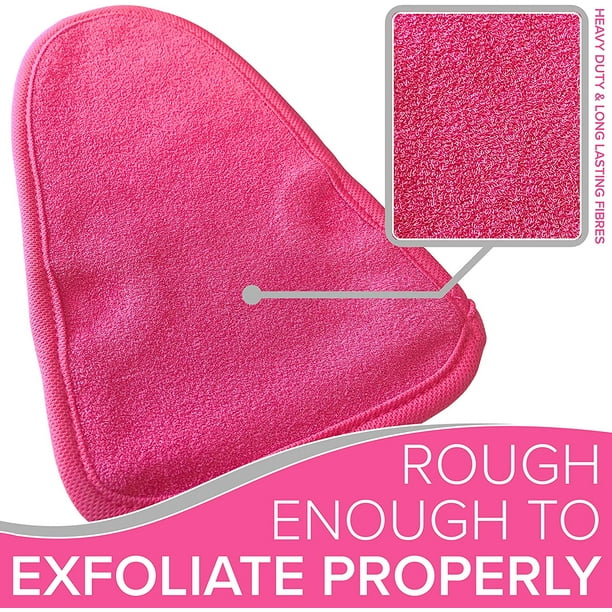 Body Exfoliating Scrub Glove Loofah Glove Dry Dead Flakey Tanning