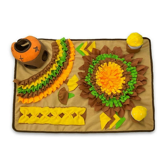 Slow Feeders Food Mat Wash-able Snuffle Puzzle Mat Training Dog Feeding Mat Boredom Reduce Pet Education Treats Pad