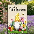 thumbnail image 6 of Antqov Garden Flag 12x18" Spring Welcome Gnome Double Sided Flags Flower Butterflies Small Garden Flags for Outdoor Yard Lawn Garden Home Decor, 6 of 6