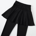 thumbnail image 4 of 12-13 Years Toddler Girls Leggings With Skirt High Waisted Tennis Athletic Flowy Skirted Legging With Pockets For Kid Sweatpants Joggers Pants Fall and Winter Black Cargo Pants, 4 of 9