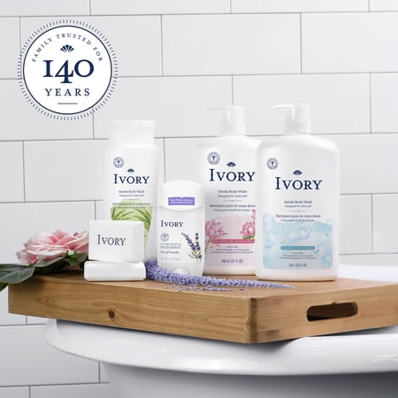(4 PACK) IVORY MILD AND GENTLE BODY WASH, ORIGINAL SCENT, 35 FL OZ
