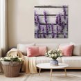 thumbnail image 5 of Spring Lavender Floral Wall Art Painting on Canvas, Botanical Flower Vintage Wood Grain Canvas Art Home Prints Wall Art Framed Modern Artwork for Living Room Bedroom Wall Decor 12x12in, 5 of 9