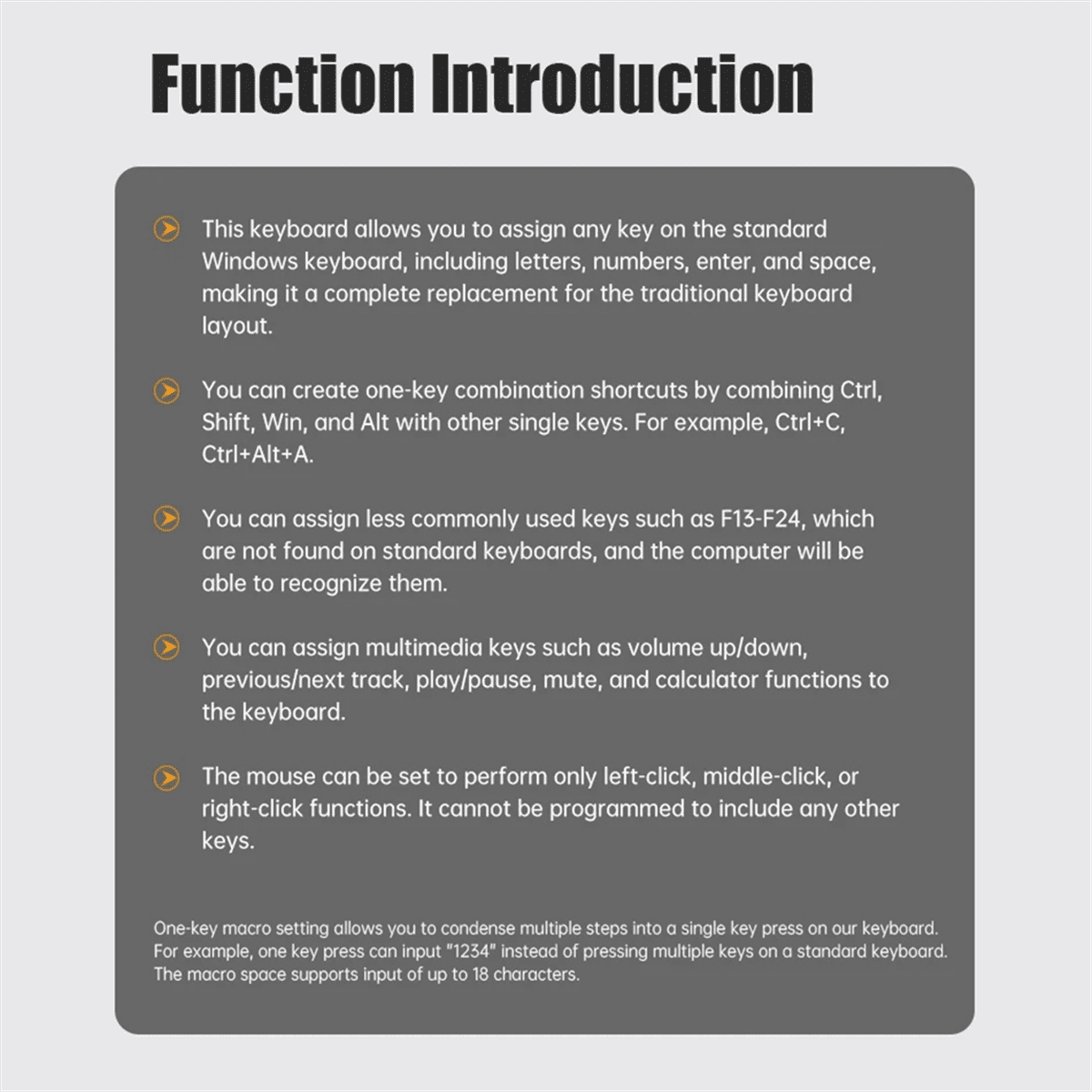 Programming Macro Custom Wired Keyboard RGB 12 Key Copy Paste Button Mini Gaming Keypad Hotswap Macropad Yellow+Black