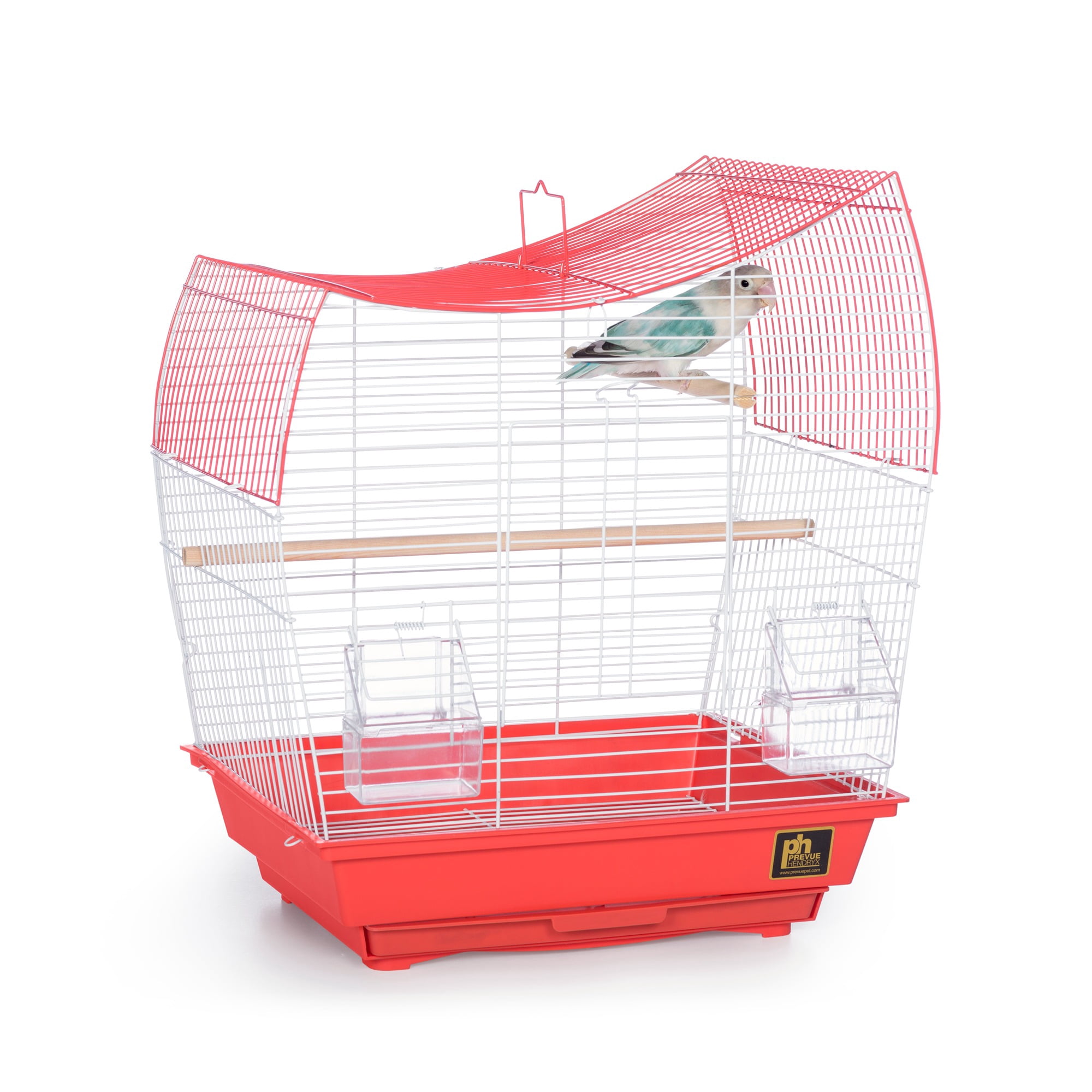 Prevue Pet Products Southbeach Coral/White Wave Top Bird Cage SP50110