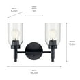 thumbnail image 4 of Kichler Lighting - Madden - 2 Light Bath Vanity-10.5 Inches Tall and 14.25, 4 of 5