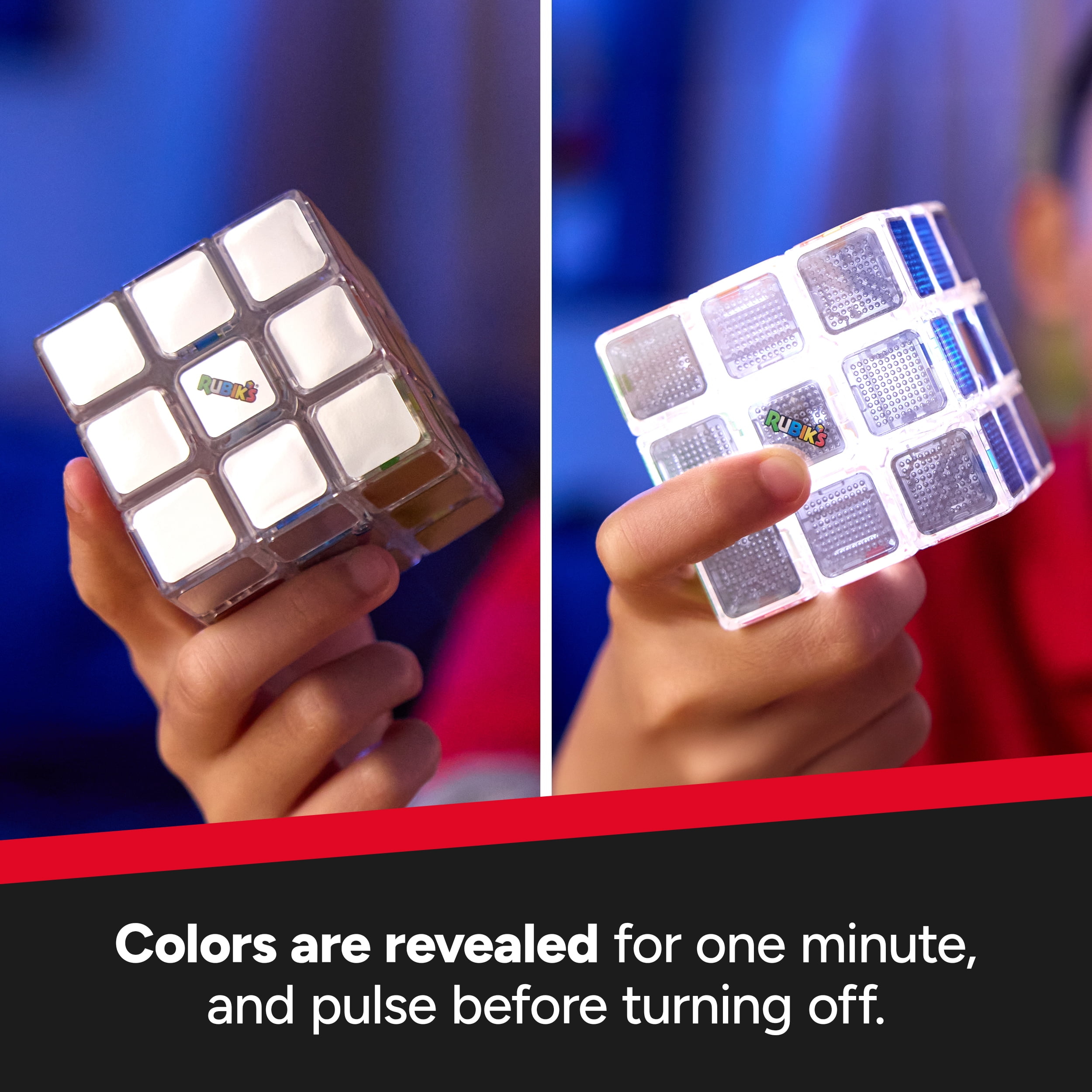 Rubik’s Cube, Pulse Cube, Light-Up Brain Teaser Puzzle for Adults & Speedy Solvers, Solve the Puzzle Before the Lights Turn Off Problem-Solving Challenging Brain Teaser Fidget Toy for Kids Ages 8 & Up