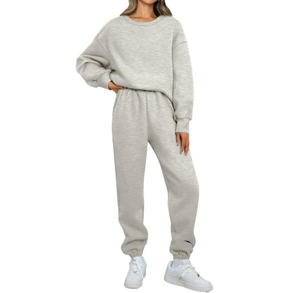 Rosvigor Sweatsuits sets for Womens 2 Piece Outfits Casual Tracksuits Lounge Baggy Jogger Set Fall Winter Fashion with Pockets