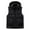 Black, variant on Men's Winter Hooded Vest, Solid Color Down Cotton Detachable Hood Multi-Pocket Loose Thick Casual Coat for Outdoor Travel and Cold Weather Wear,Black,4XL
