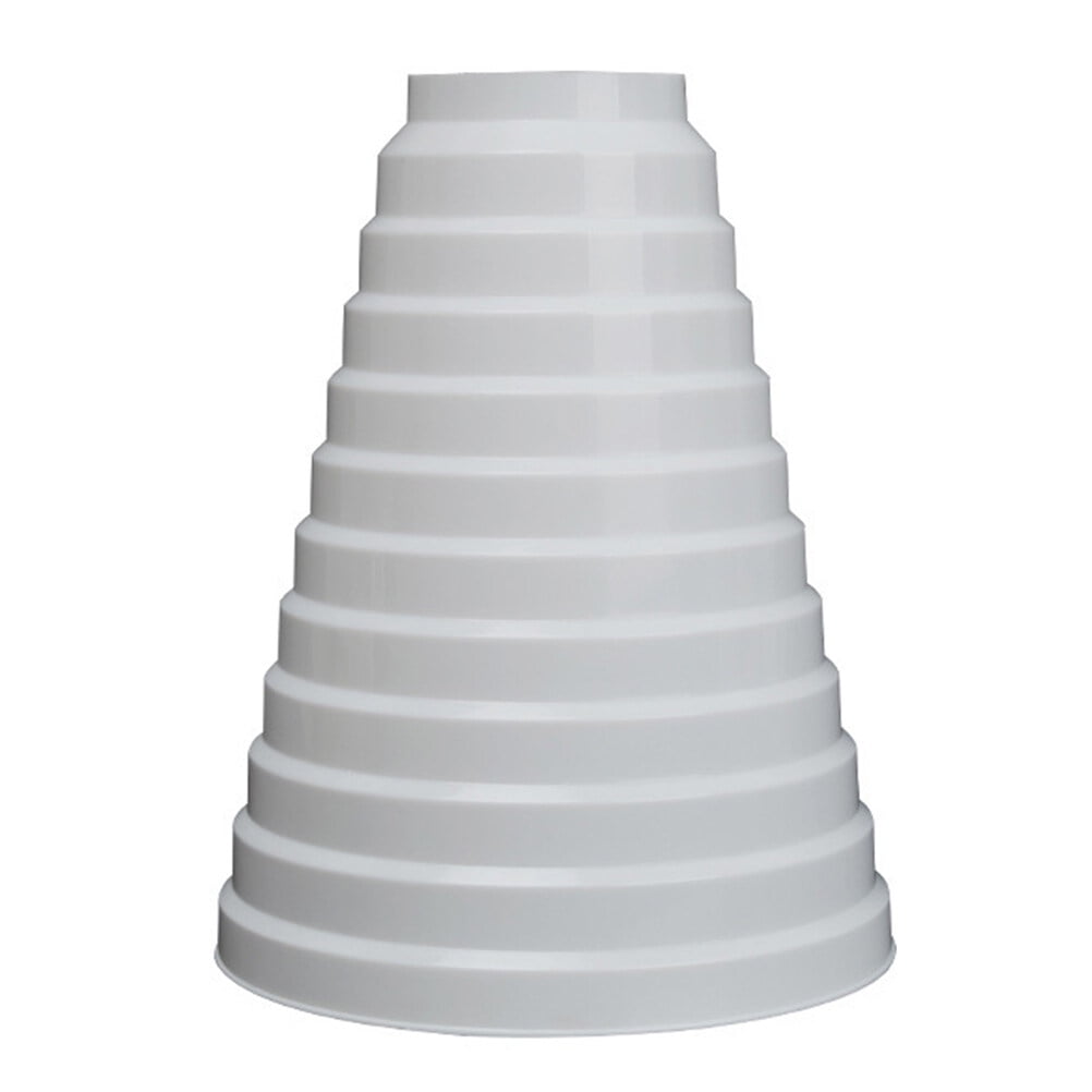 OULII Durable White Kitchen Parts Range Hood Exhaust Ring with Adjustable Length Feature