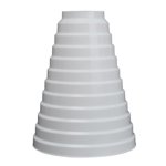 OULII Pièces de cuisine blanche durable Range Hood Exhaust Ring avec la longueur réglable