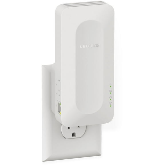 Netgear® 4-stream Dual-Band AX1600 WiFi 6 Mesh Extender, Wall-plug, Dual-Band AX1600 WiFi 6 Mesh