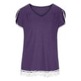 thumbnail image 4 of Mittory Womens Summer Tops Pleated Short Sleeve Tunic Tops Short Sleeve Blouses Shirts, 4 of 8