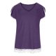 thumbnail image 4 of Moda mujer verano media manga cuello en V pulóver sólido Casual blusa Tops Fridja ghk5736, 4 of 8