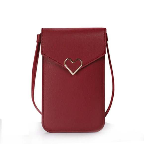 Clearance! Women Touchscreen Phone Bags, Mini Leather Mobile Phone Crossbody Bags Shoulder Handbag Wallet With Credit Card Slots Lighting Deals On Sale Or Clearance #38