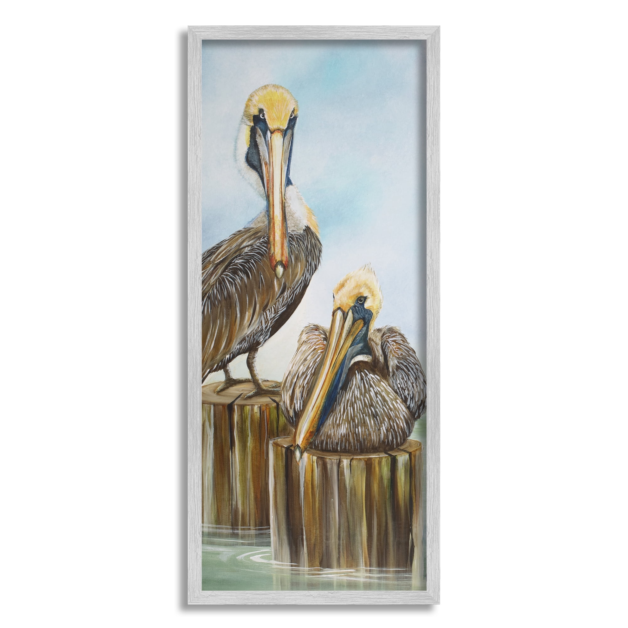 Art Collectibles Fiber Arts Embroidery Pelican And Beach Textile Art Hamaguri Co Jp