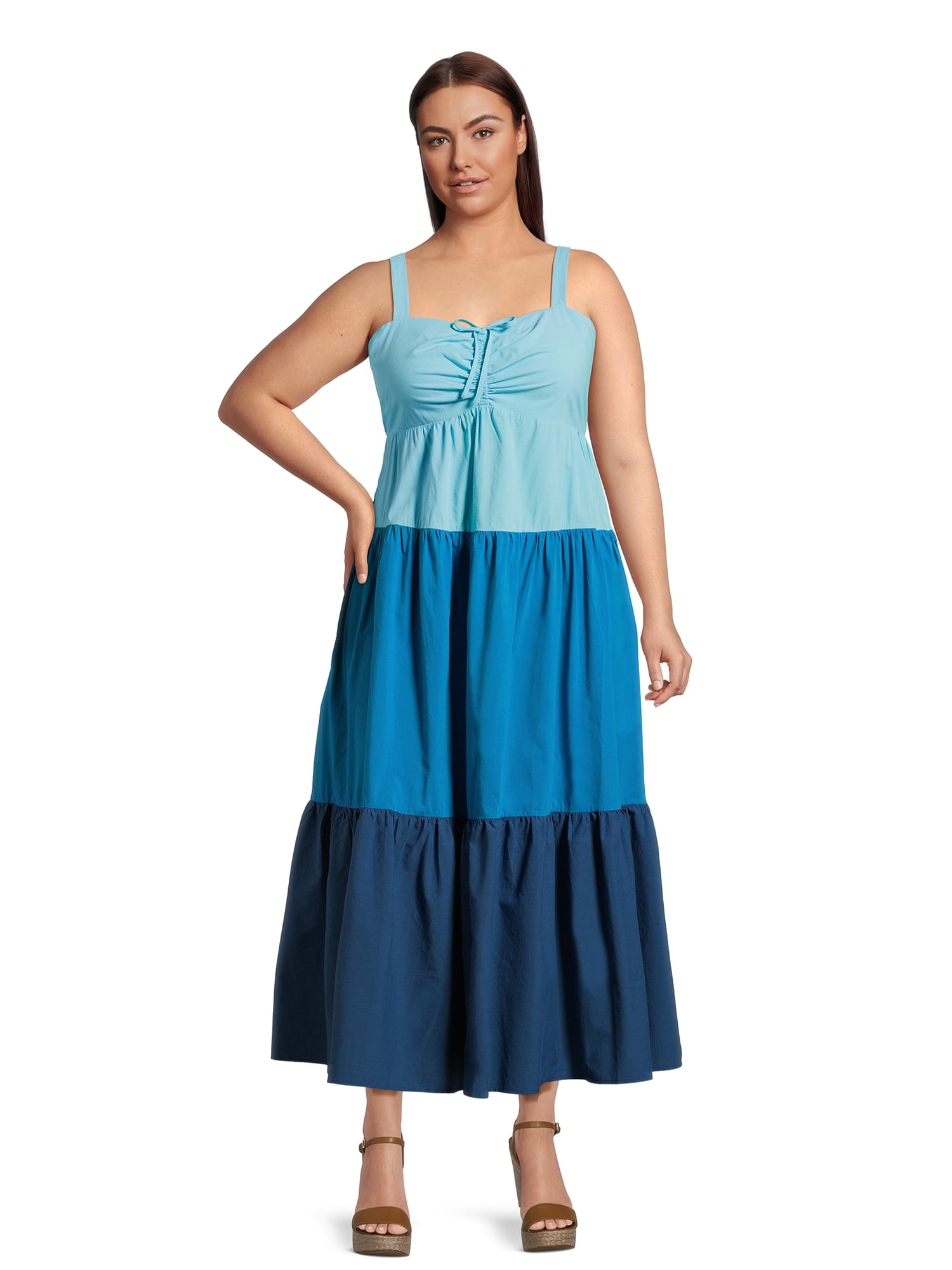 Obsessed with this Terra & Sky tiered maxi dress! So, so beautiful! Also  comes in grey. $22.94 in @walmart stores. Couldn't find it onl