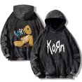 thumbnail image 3 of Sudadera con capucha de la banda de Rock Korn para hombre y mujer, ropa de calle Vintage de la gira mundial, sudaderas lavadas de algodón, Jersey Retro de gran tamaño, Y2k, 3 of 5