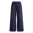 thumbnail image 6 of Samdudou Girls Wide Leg Capri Sweatpants Elastic Waist Cropped Lounge Trousers Casual Baggy Athletic Bottoms with Pockets for Summer Vacation Size 1-9 Years, 6 of 7