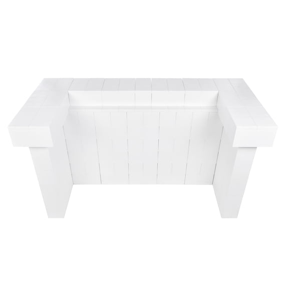 EverBlock 6’ Full Cantilever Bar & Counter Kit | For Home, Sales or Event Use | Giant Building Blocks | Easy to Connect & Reuse | Indoor & Outdoor Use | Build Displays & Structures | Transluscent