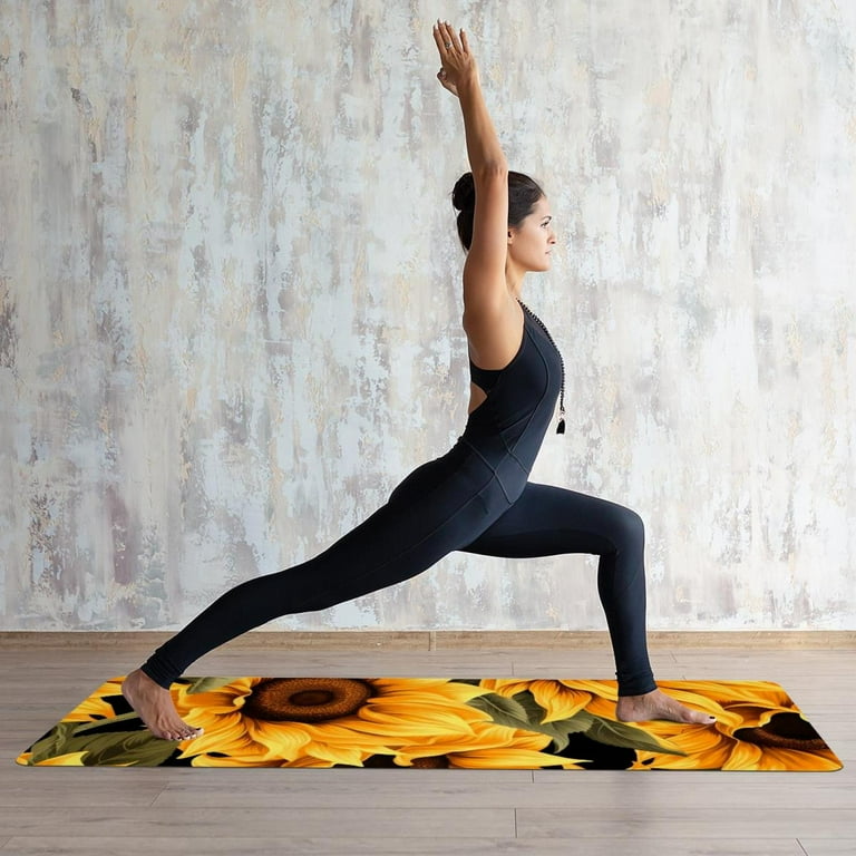 Sunflower yoga mat sale