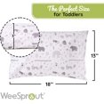 thumbnail image 3 of Mini almohada para niños pequeños para dormir - Funda y funda de almohada de algodón orgánico con relleno de polifibra suave y de apoyo - Bueno para viajar, lavable a máquina, 18 x 13 x 3, SafariSafari Print1 almohada + 2 fundas de almohada, 3 of 5