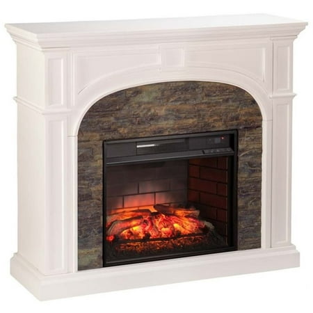 Pemberly Row Infrared Electric Fireplace In White Walmart Com