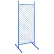 "ChainLinx" 73 in. H x 24 3/4 in. W Epoxy Grey Freestanding Tower with "T" Legs (Pack of 1)