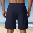 thumbnail image 6 of OSOLU Solid Color Men's New Summer Heavyweight Line Jacquard Casual Sports Sweatpants Loose Trend Beach Shorts Everyday Comfort Versatile Bottoms, 6 of 9