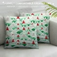 thumbnail image 3 of COMIO  Throw Pillow Covers,Pillowcase Decor for Couch Sofa Bedroom Car Living Room,Christmas Tree Seamless Pattern, 3 of 5