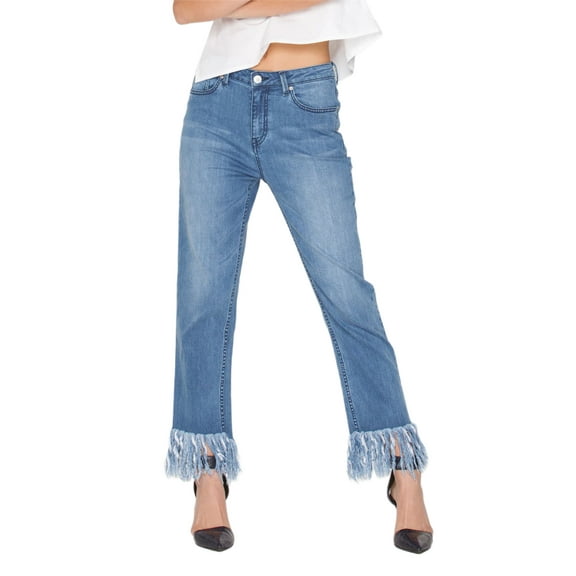 RES DENIM Women's Mineral Bailey Straight Jeans, Blue, 26