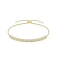 thumbnail image 4 of Unique Moments 1 carat Lab Grown Princess Cut Diamond Tennis Bolo Bracelet for Women 14K Yellow Gold, 4 of 4