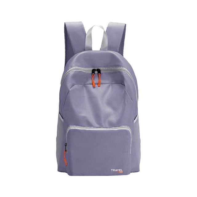 Portable Folding Backpack Polyester Material Large Capacity Lightweight Skin Bag for Work Travel Outdoor Sports