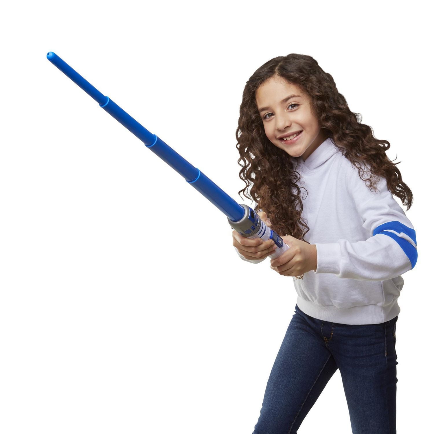 Star Wars Lightsaber Squad R2-D2 Extendable Blue Lightsaber Roleplay Toy for Kids Ages 4 and Up