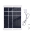 thumbnail image 1 of Amdohai 3W 5V Portable Solar Charger Waterproof Solar Panel Charger for Camping with USB Interface for Charging Mobile Phones Mini Fans LED Light Home Monitor Camera, 1 of 6