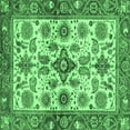 thumbnail image 1 of Ahgly Company Indoor Square Oriental Emerald Green Traditional Area Rugs, 8' Square, 1 of 4