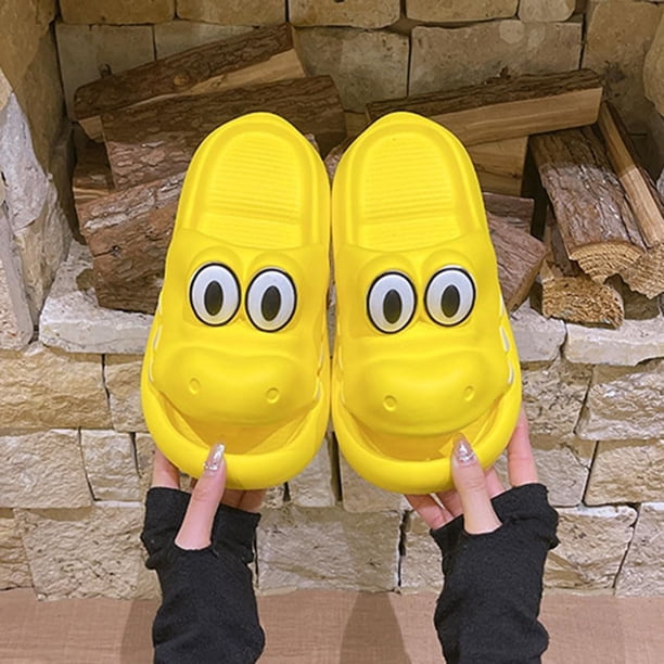 Men's and Women's Cartoon Crocodile Slides EVA Sandals Cloud