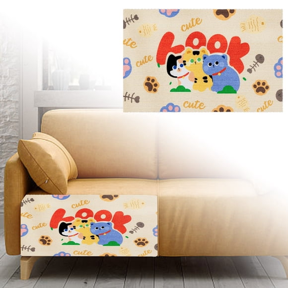 TIELUTT 40x100cm Cat Patterned Cat Scratch Sofa Protective Cat Scratch Pad Wear and No Flaking Couch Dog Shocker Cat Scratching Cardboard for Large Cats Kitty City Kitty Bowl Bake from Scratch Magazin